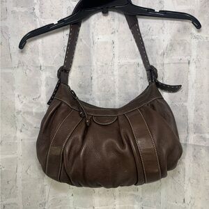 Cole Haan Dark Brown Leather Hobo Bag